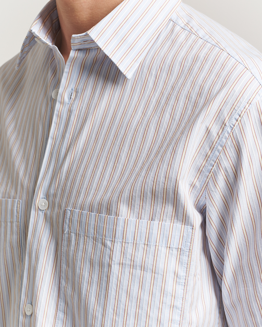 NN07 Freddy Striped Poplin Shirt Multi at CareOfCarl.com