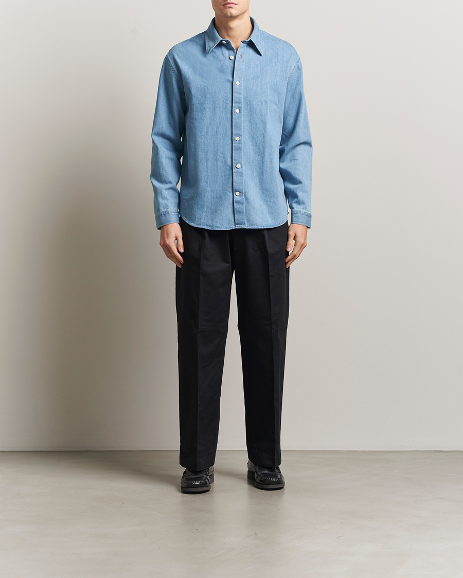 Men | Shirts | NN07 | Casper Denim Overshirt Blue
