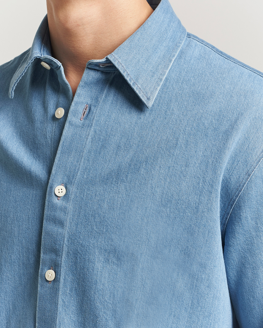 Men | Shirts | NN07 | Casper Denim Overshirt Blue