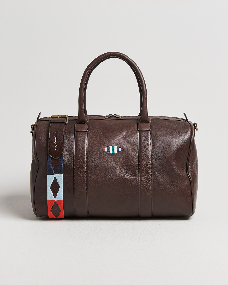 Men | Bags | Pampeano | Varon Small Leather Weekend Bag Brown