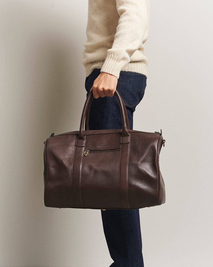 Men | Bags | Pampeano | Varon Small Leather Weekend Bag Brown