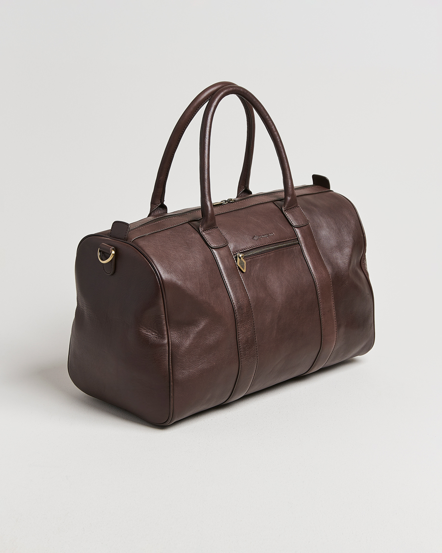 Men | Bags | Pampeano | Varon Small Leather Weekend Bag Brown