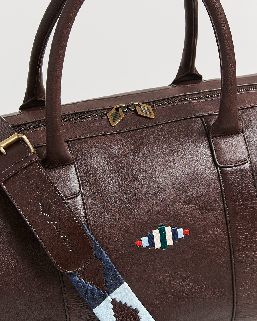 Men | Bags | Pampeano | Varon Small Leather Weekend Bag Brown