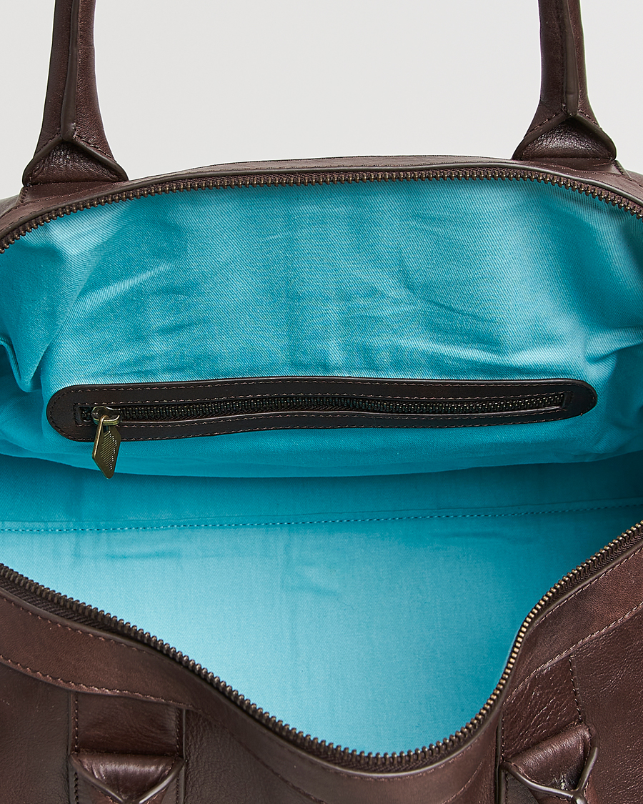 Men | Bags | Pampeano | Varon Small Leather Weekend Bag Brown