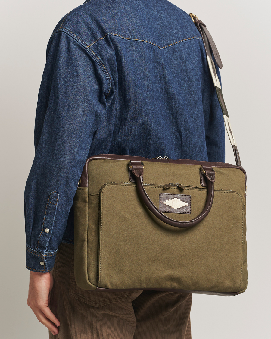 Men | Bags | Pampeano | Mensajero Canvas Briefcase Forest