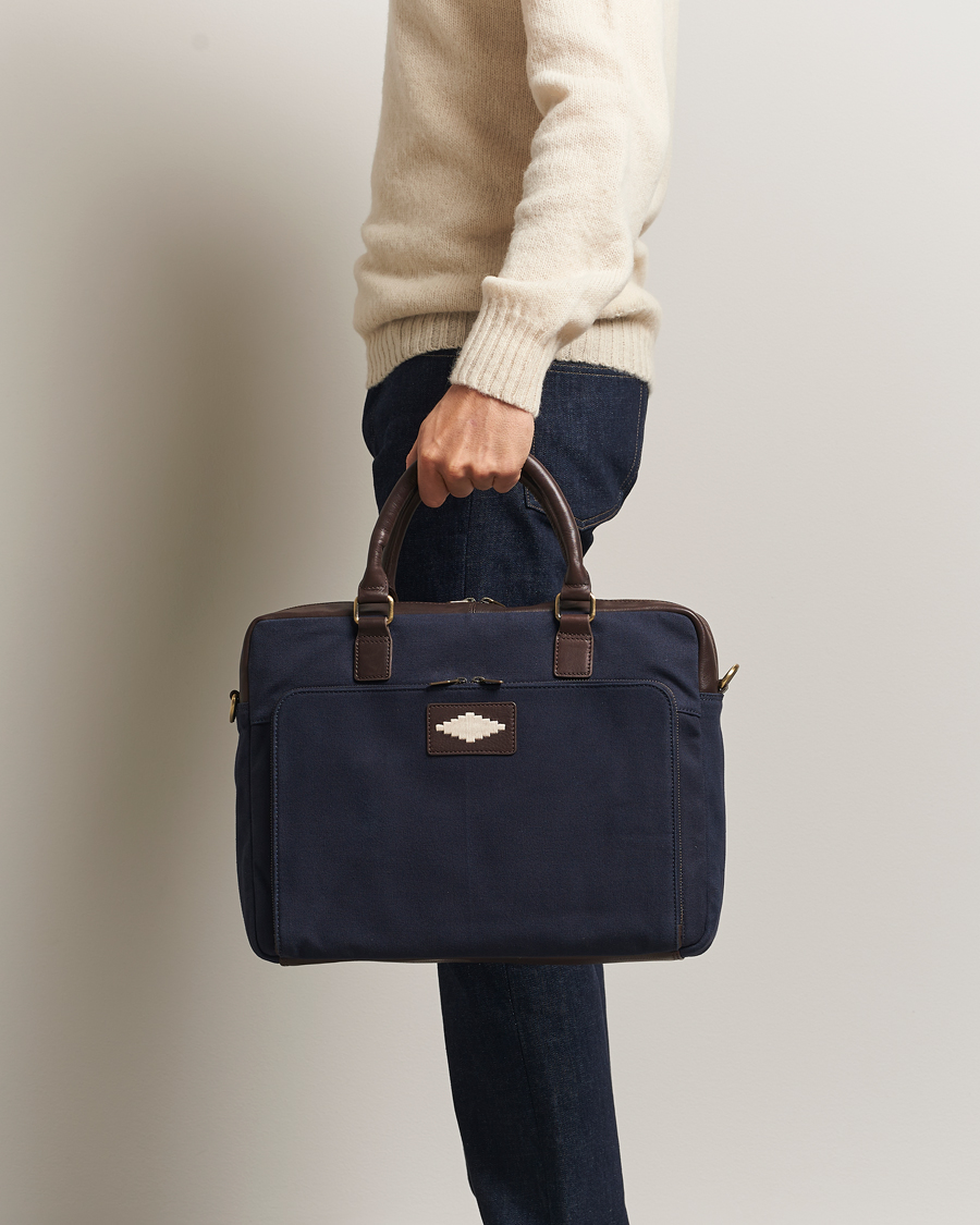 Men | Pampeano Mensajero Canvas Briefcase Navy | Pampeano | Mensajero Canvas Briefcase Navy
