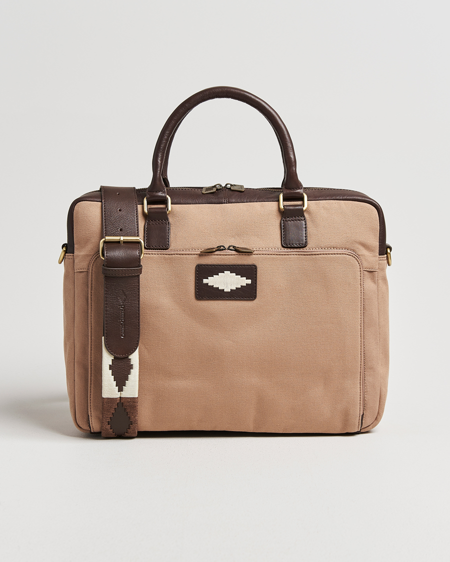 Men | Bags | Pampeano | Mensajero Canvas Briefcase Sand