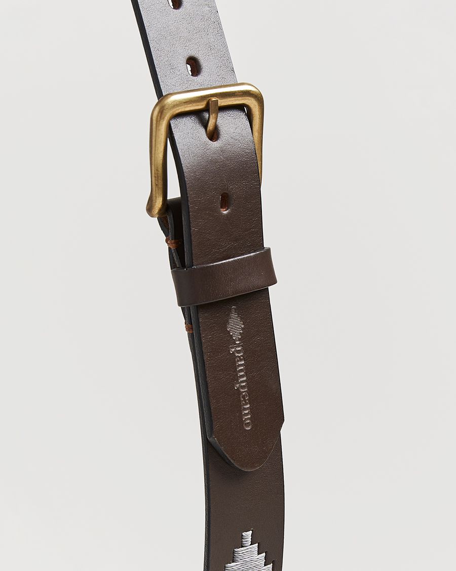 Men | Belts | Pampeano | Tornado Hand Stitched Classic Leather Belt 3,5cm Brown