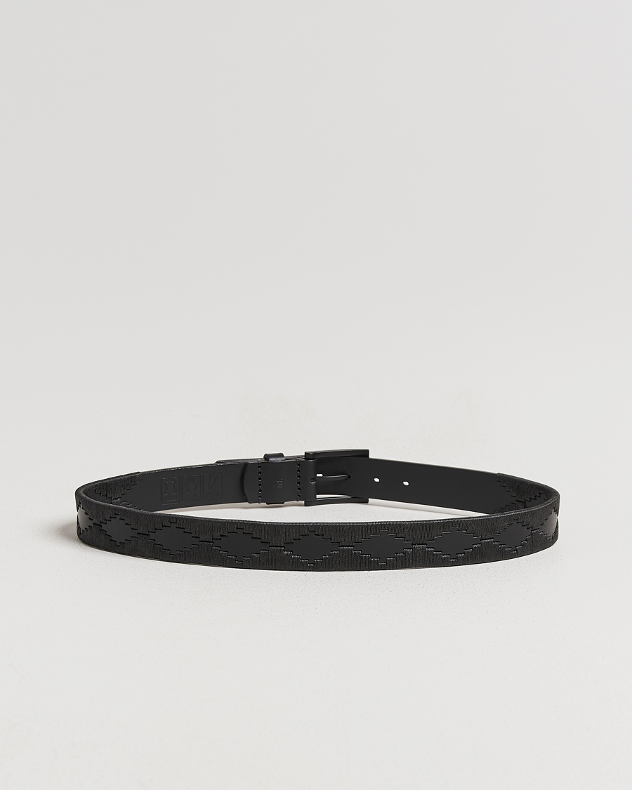 Men | Pampeano Bordado Hand Stitched Classic Leather Belt 3,5cm Black | Pampeano | Bordado Hand Stitched Classic Leather Belt 3,5cm Black