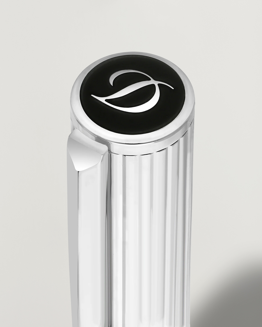 Men | Pens | S.T. Dupont | D-Initial Fountain Pen Duo Black/Chrome