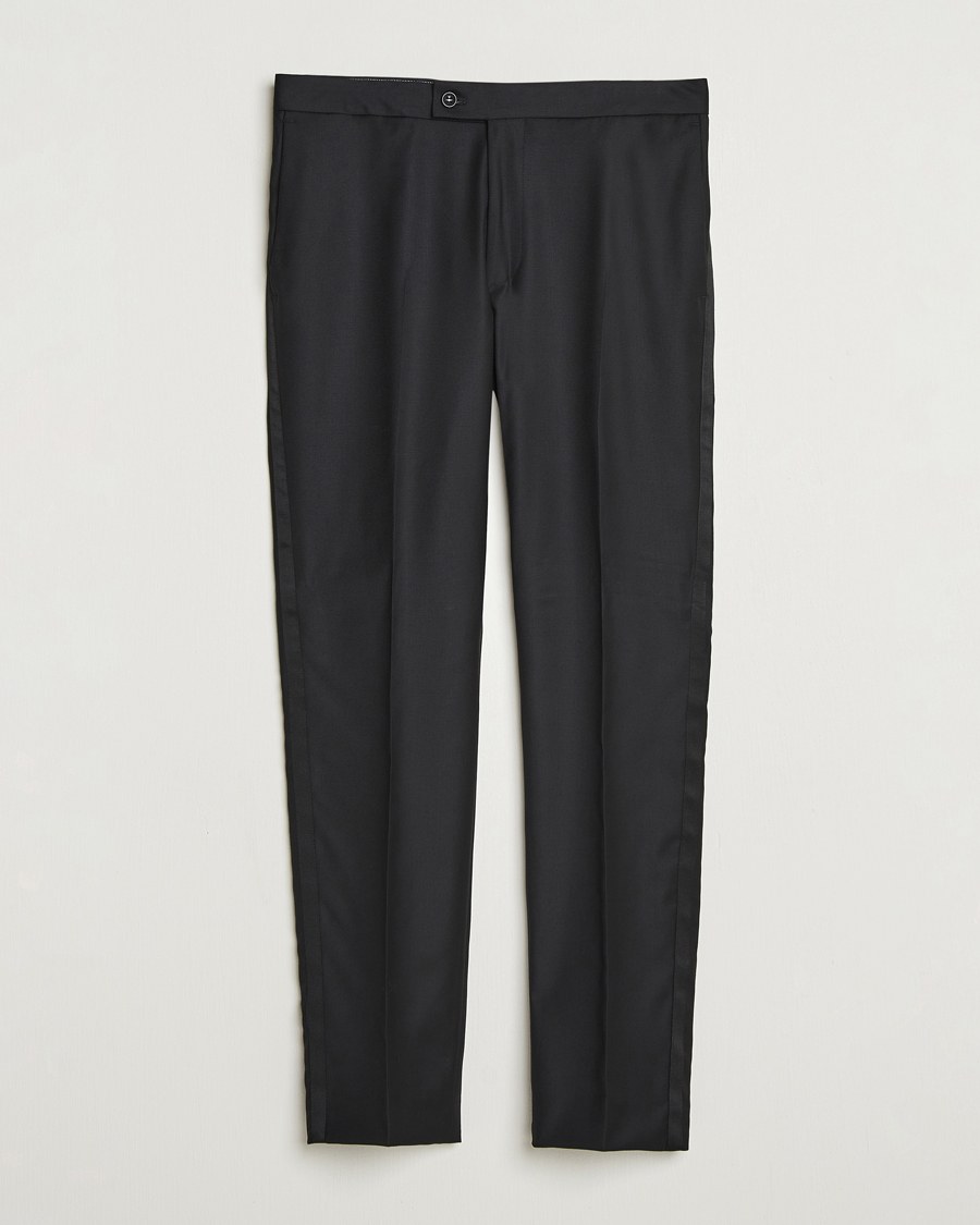 Men | Trousers | Morris | Loro Piana Tuxedo Trousers Black