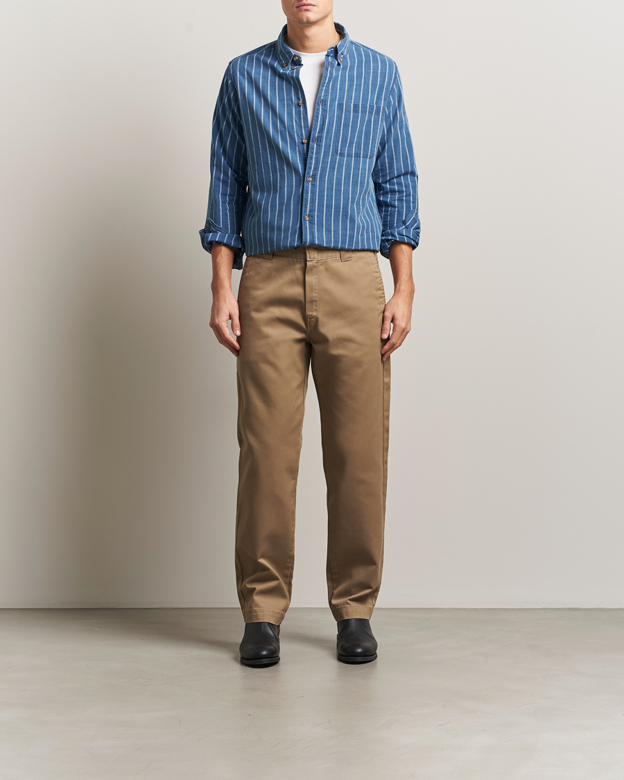 Men | Shirts | LES DEUX | Indigo Stripe Shirt Denim Blue