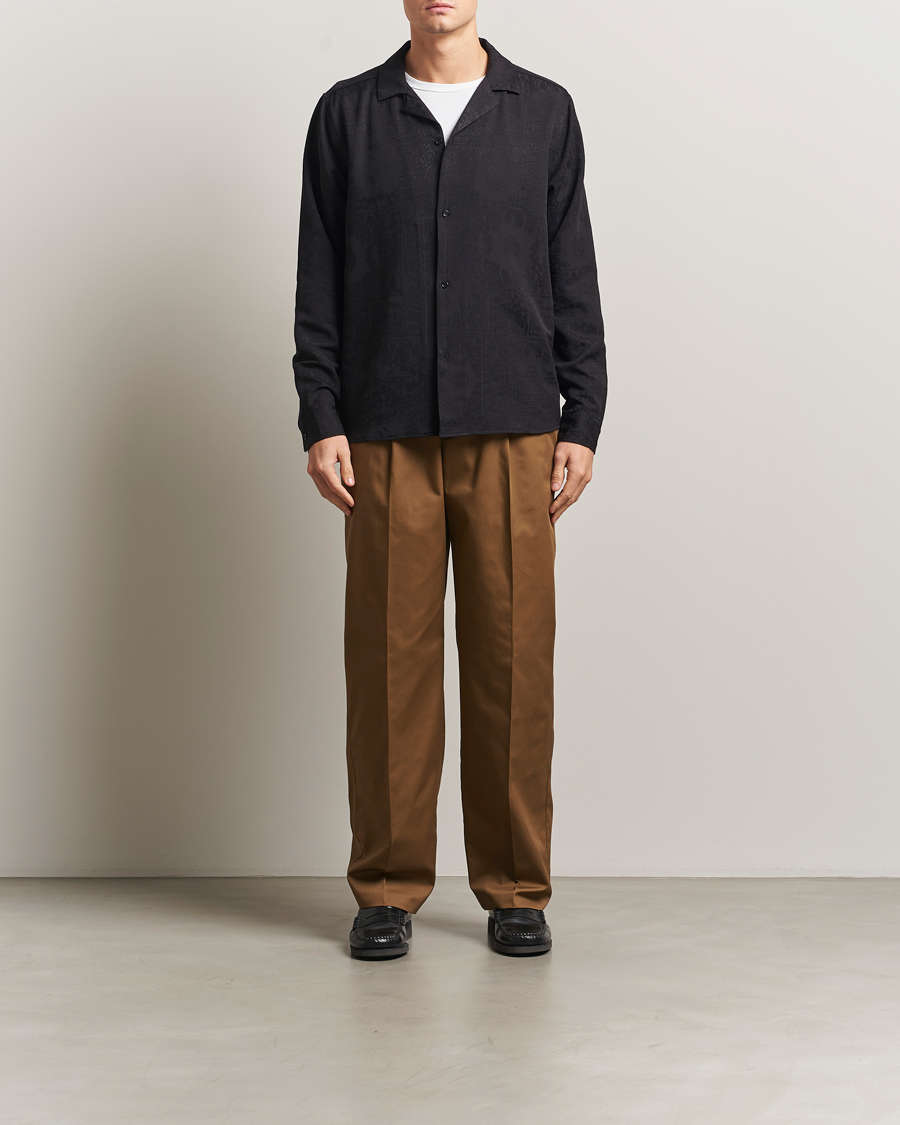 Men | Shirts | LES DEUX | Jasper Jaquard Shirt Black