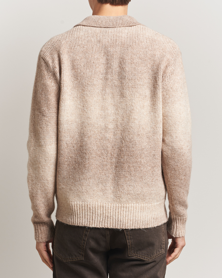 Men | Sweaters & Knitwear | LES DEUX | Gannon Gradient Zipper Cardigan Prairie Sand