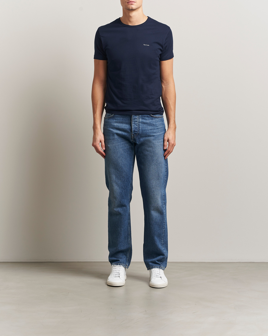 Men | T-Shirts | Paul Smith | 3-Pack Crew Neck T-Shirt White/Black/Light Blue