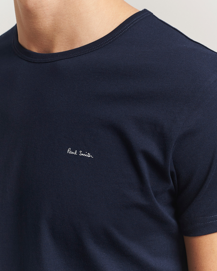 Men | T-Shirts | Paul Smith | 3-Pack Crew Neck T-Shirt White/Black/Light Blue