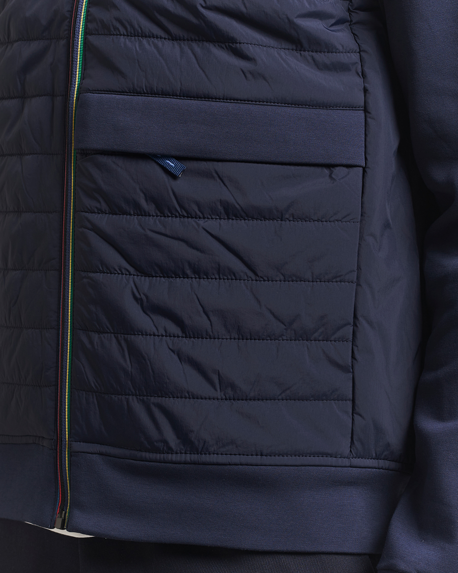 PS Paul Smith Mixed Media Jacket Navy at CareOfCarl.com