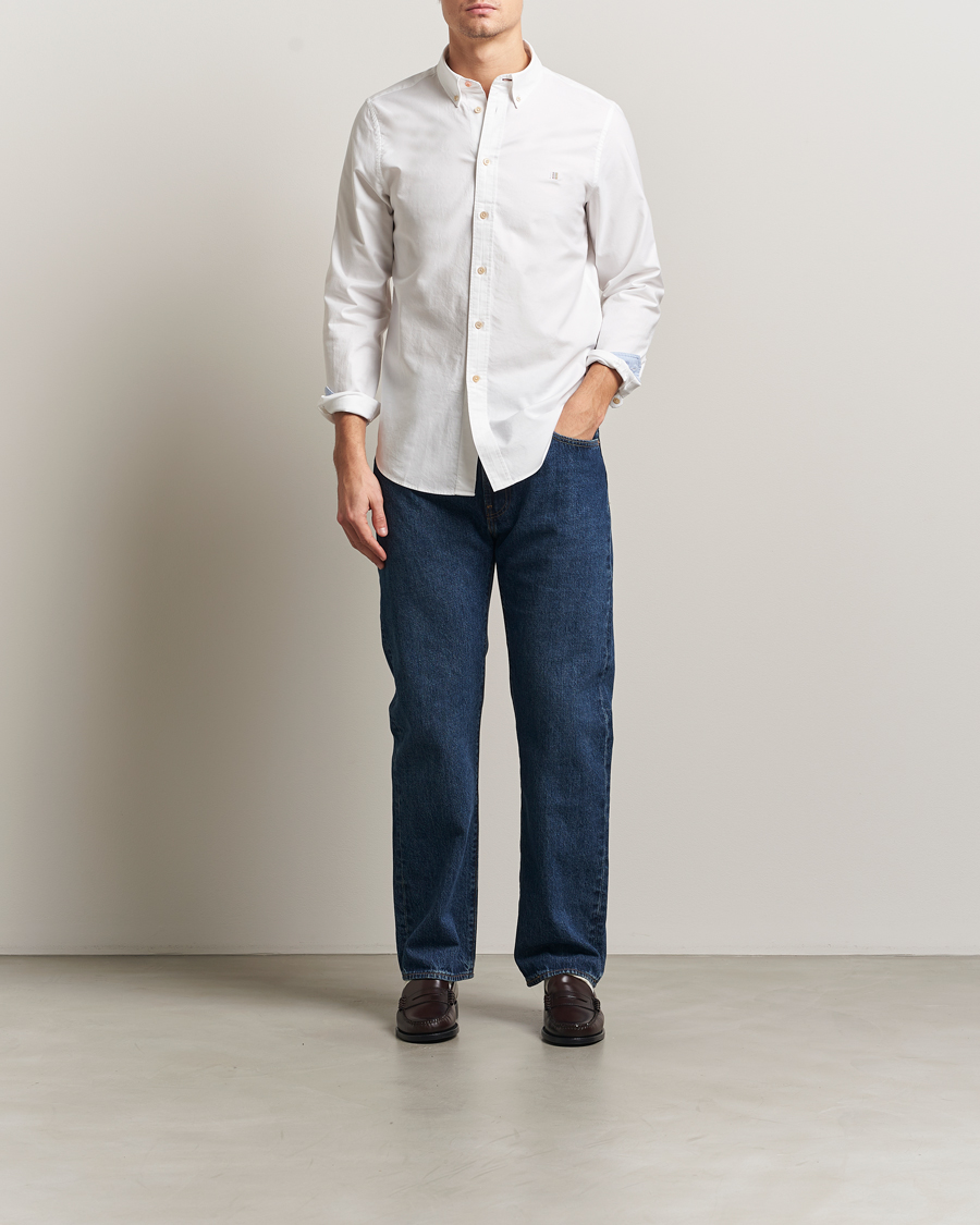 Men | Shirts | PS Paul Smith | Tailored Fit Embroidered Oxford Shirt White