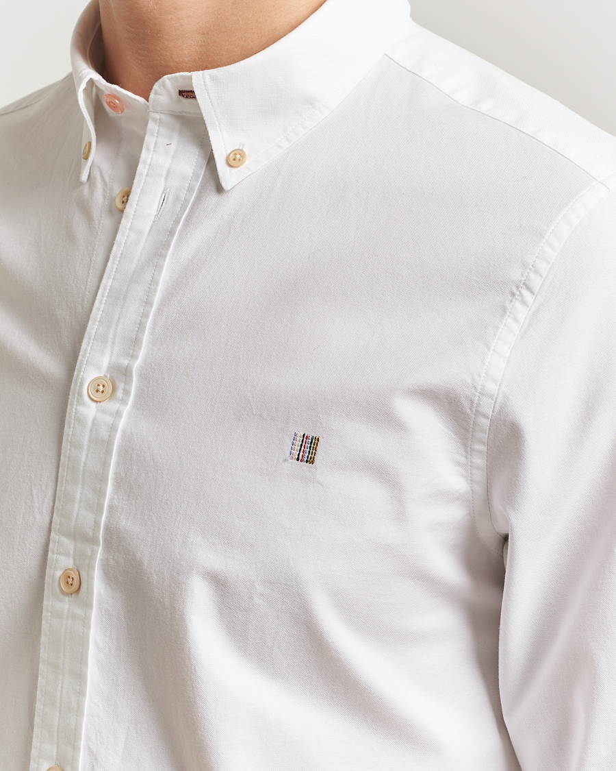 Men | Shirts | PS Paul Smith | Tailored Fit Embroidered Oxford Shirt White