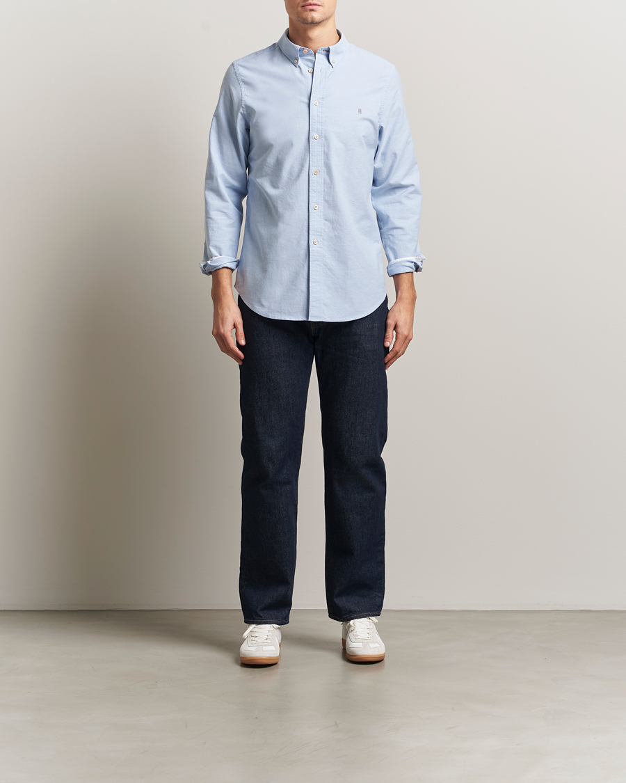 Men | Shirts | PS Paul Smith | Tailored Fit Embroidered Oxford Shirt Light Blue