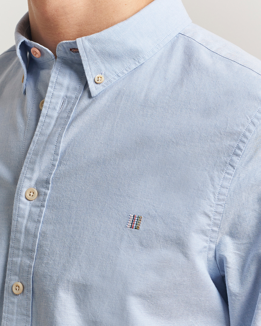Men | Shirts | PS Paul Smith | Tailored Fit Embroidered Oxford Shirt Light Blue