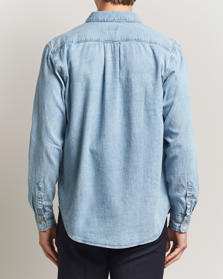 Men | Shirts | PS Paul Smith | Casual Fit Denim Shirt Washed Blue