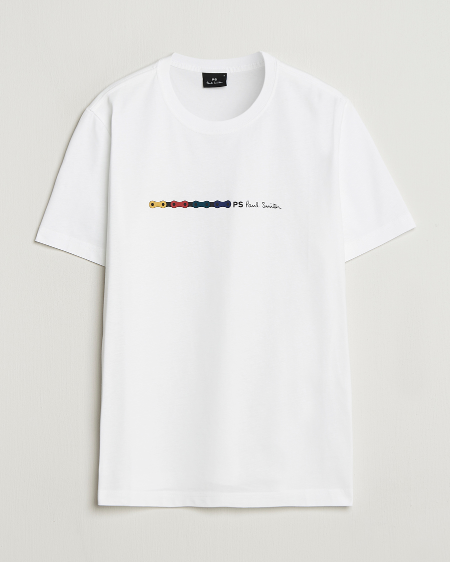 Men | T-Shirts | PS Paul Smith | Chain Printed T-Shirt White