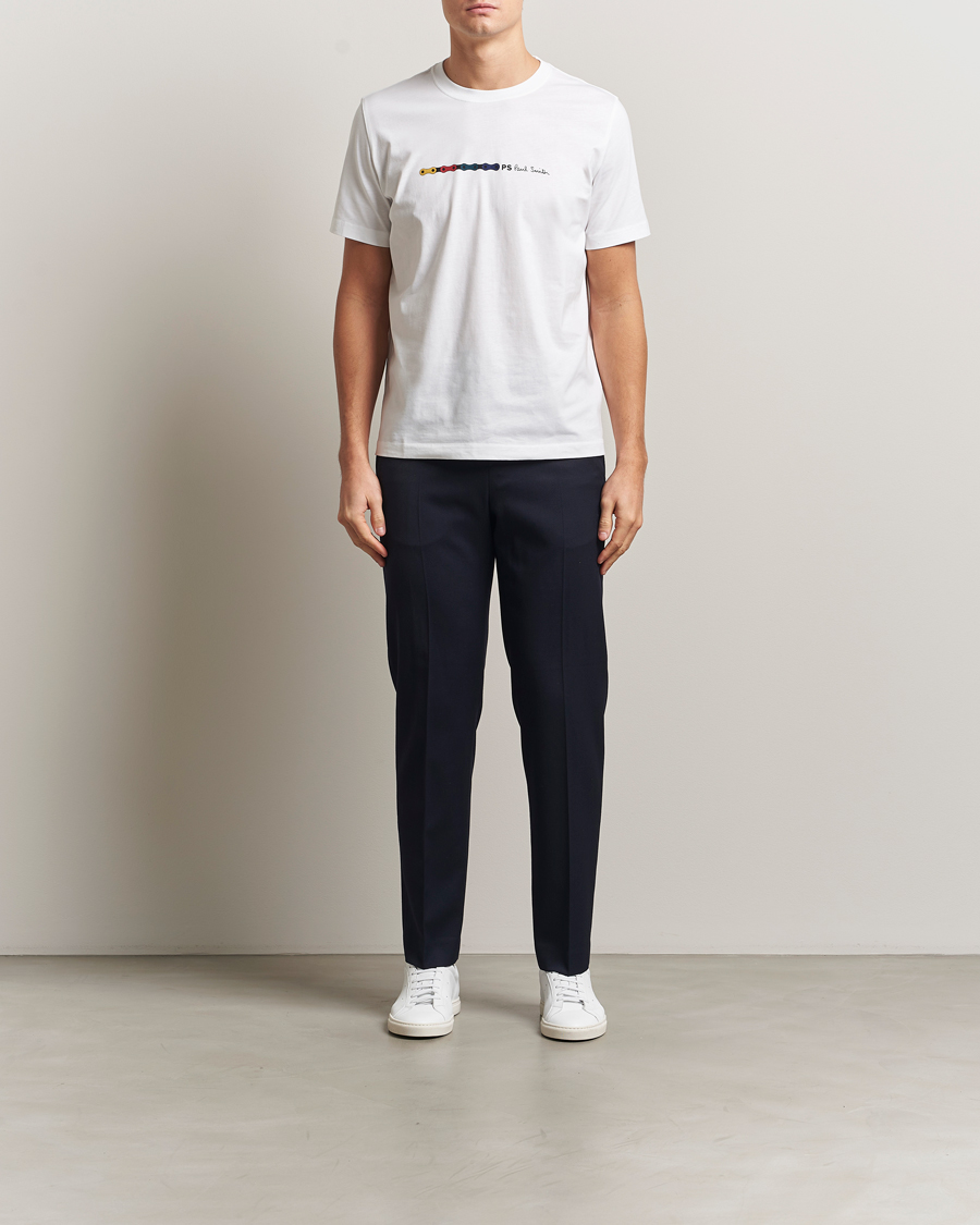 Men | T-Shirts | PS Paul Smith | Chain Printed T-Shirt White