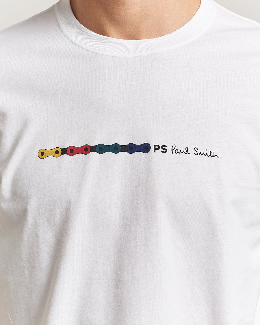 Men | T-Shirts | PS Paul Smith | Chain Printed T-Shirt White