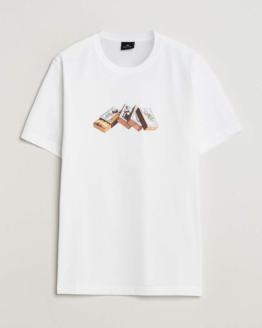 Men | T-Shirts | PS Paul Smith | Matchboxes Printed T-Shirt White