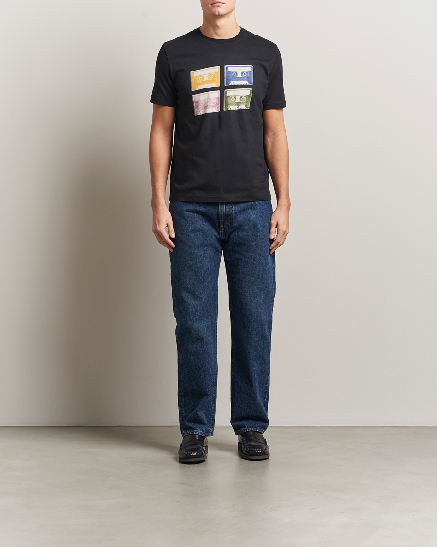 Men | T-Shirts | PS Paul Smith | Tapes Printed T-Shirt Black