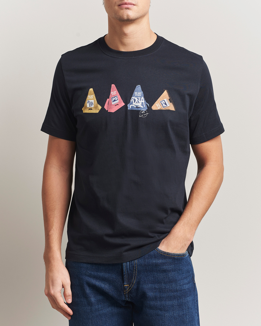 Men | T-Shirts | PS Paul Smith | Cones Printed T-Shirt Navy