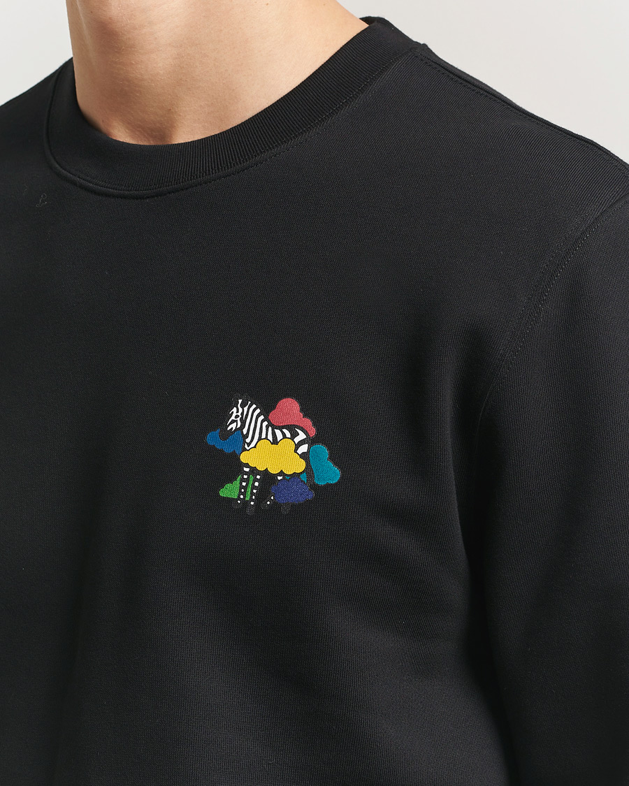 Men | Sweaters & Knitwear | PS Paul Smith | Cloud Zebra Printed Sweatshirt Black