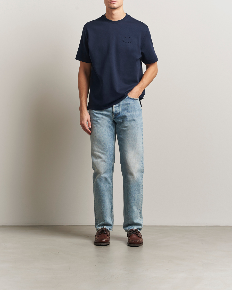 Men | T-Shirts | PS Paul Smith | Casual Fit Happy T-Shirt Navy