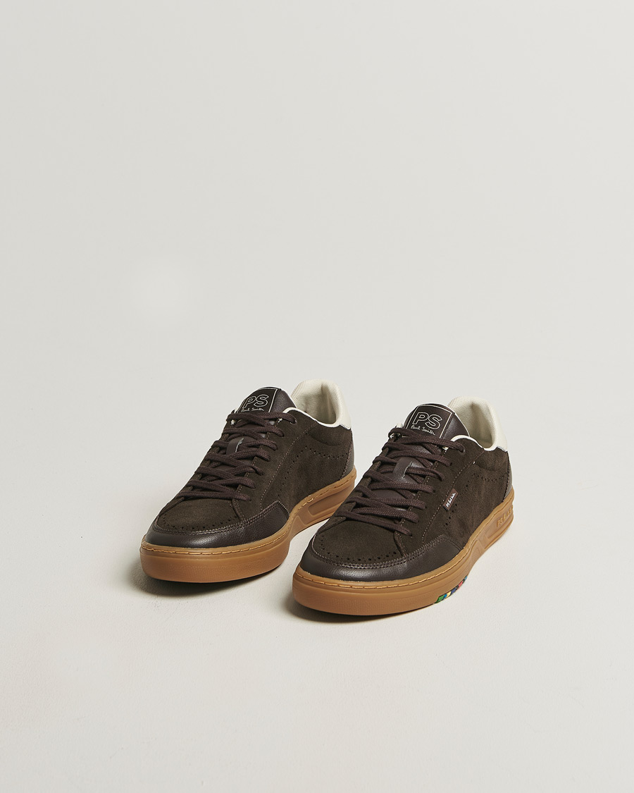 Men | Sneakers | PS Paul Smith | Hillstar Suede/Leather Sneaker Dark Brown