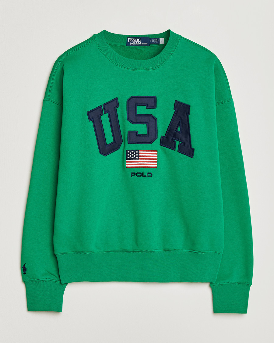 Polo Ralph Lauren USA Sweatshirt Billiard Green at CareOfCarl.com