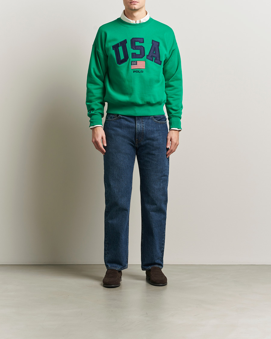 Men | Sweaters & Knitwear | Polo Ralph Lauren | USA Sweatshirt Billiard Green