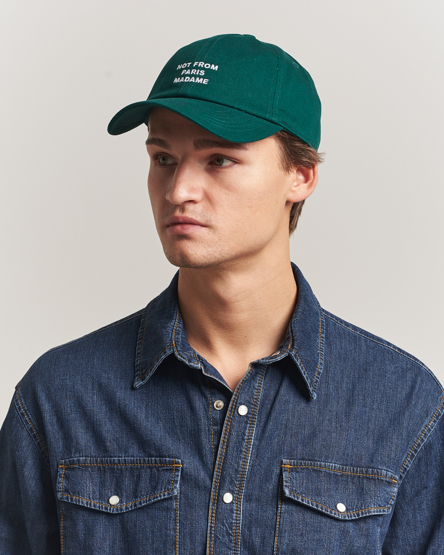 Men | Hats & Caps | Drôle de Monsieur | Drôle de MonsieurSlogan BaseballDark Green