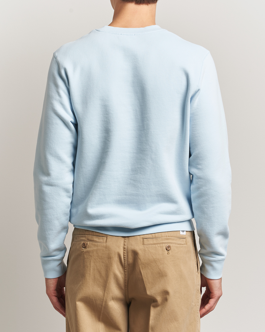 Men | Sweaters & Knitwear | Sunspel | Loopback Sweatshirt Frost Blue