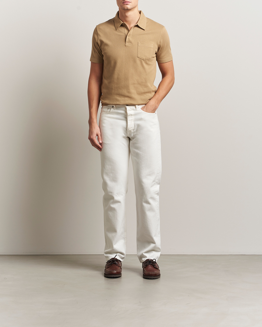 Men | Polo Shirts | Sunspel | Riviera Polo Shirt Tan