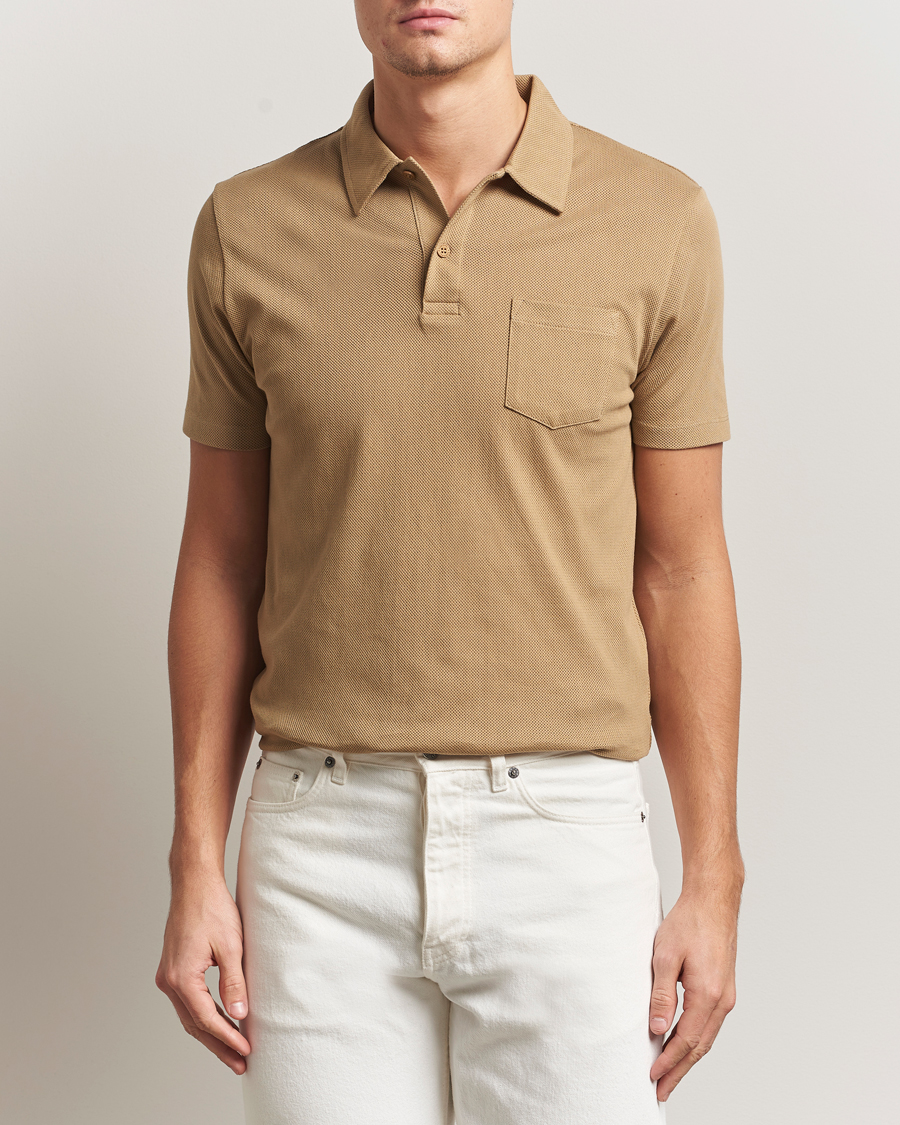 Men | Polo Shirts | Sunspel | Riviera Polo Shirt Tan