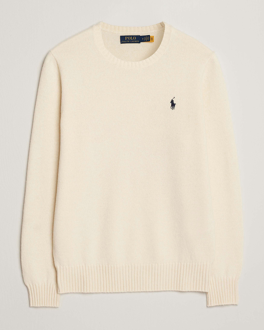 Men | Sweaters & Knitwear | Polo Ralph Lauren | Wool/Cashmere Crew Neck Andover Cream