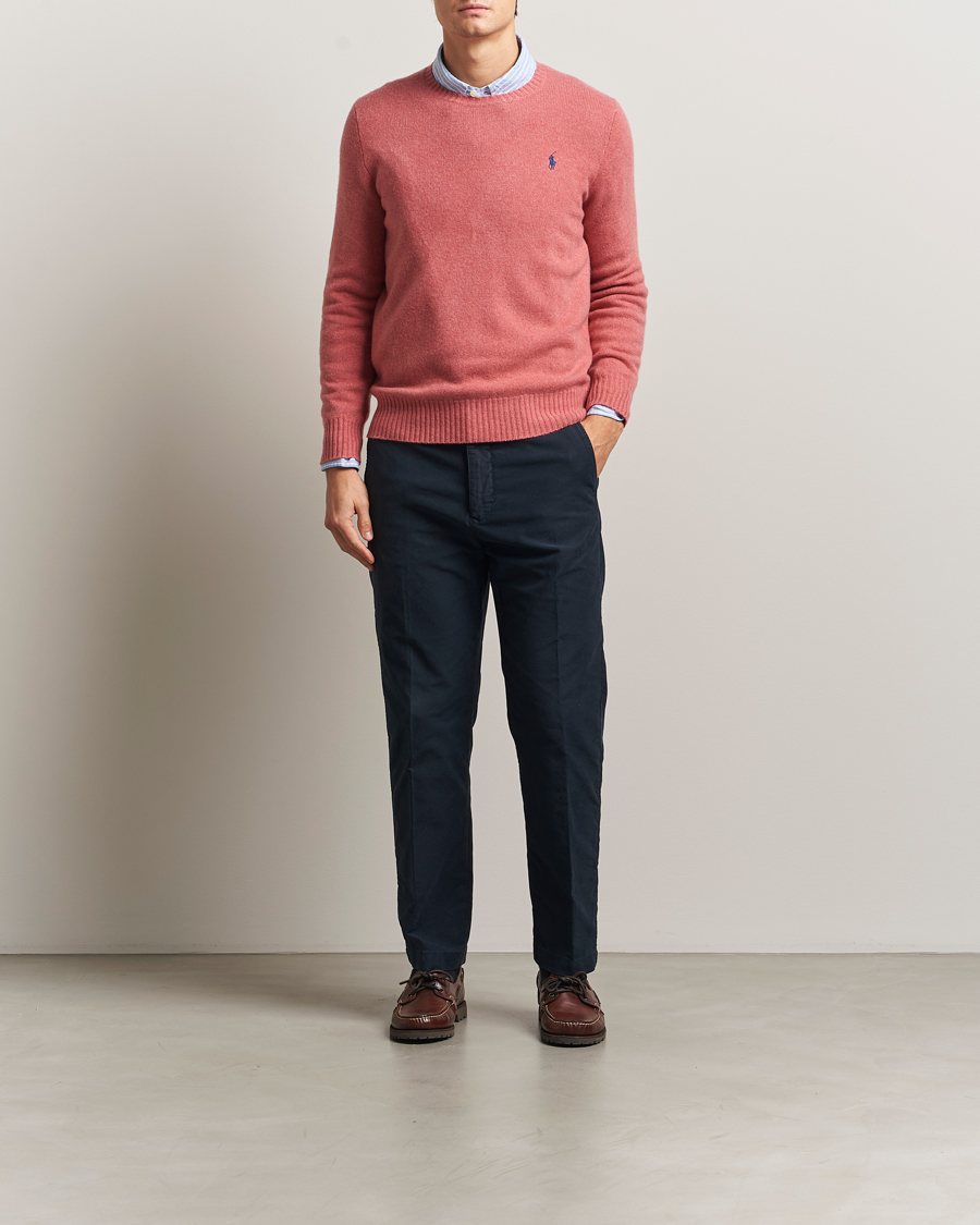 Men | Sweaters & Knitwear | Polo Ralph Lauren | Wool/Cashmere Crew Neck Strawberry Gelato