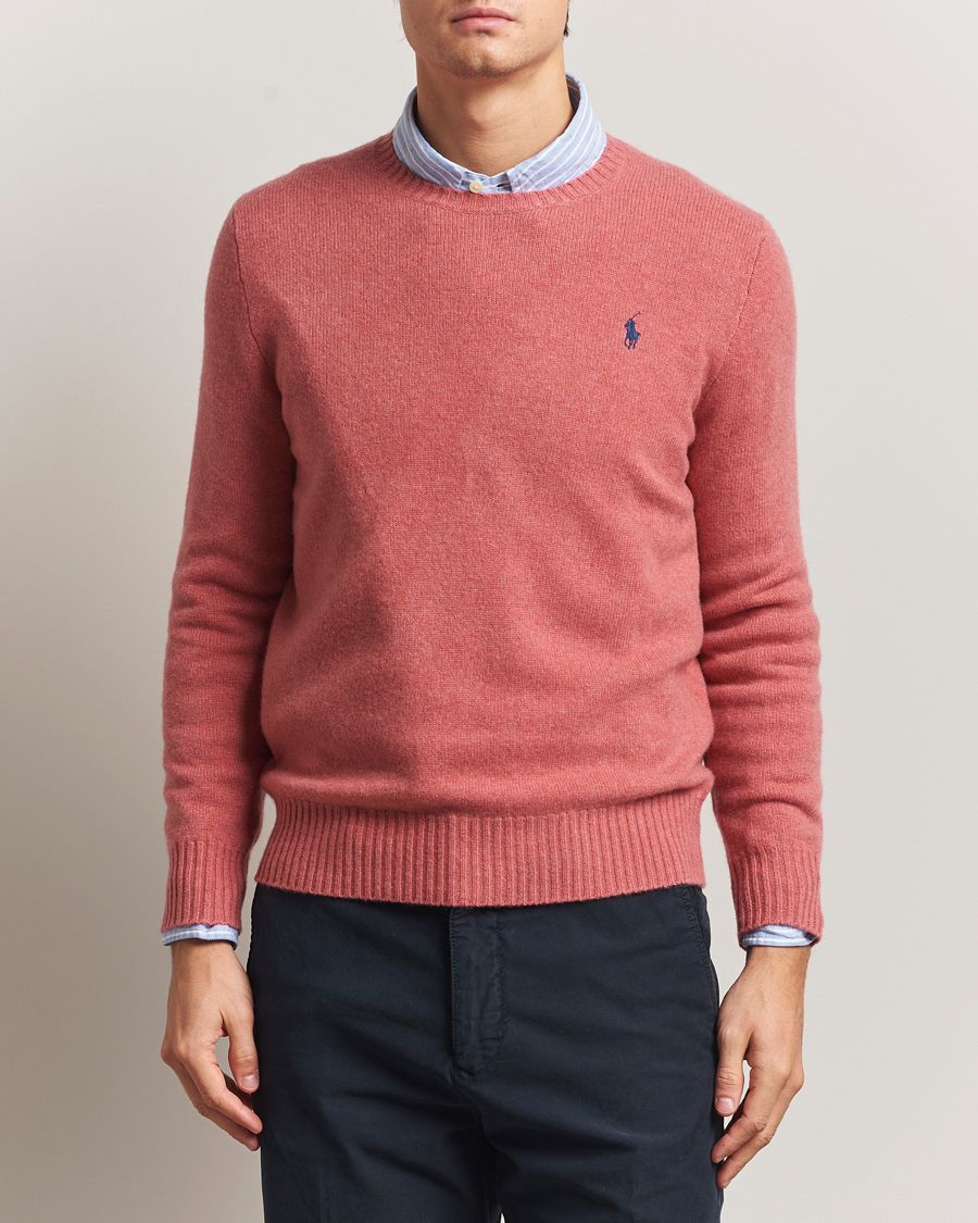 Polo Ralph Lauren Wool/Cashmere Crew Neck Strawberry Gelato at