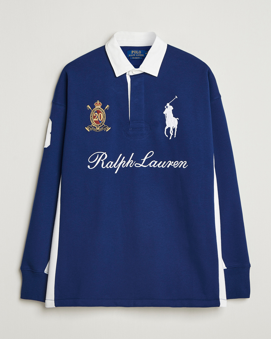 トップス Ralph Lauren Big Pony Rugby Shirt 90sY2K Polo Ralph Lauren Big Pony Rugby Sweater Fall Royal at CareOfCarl.com