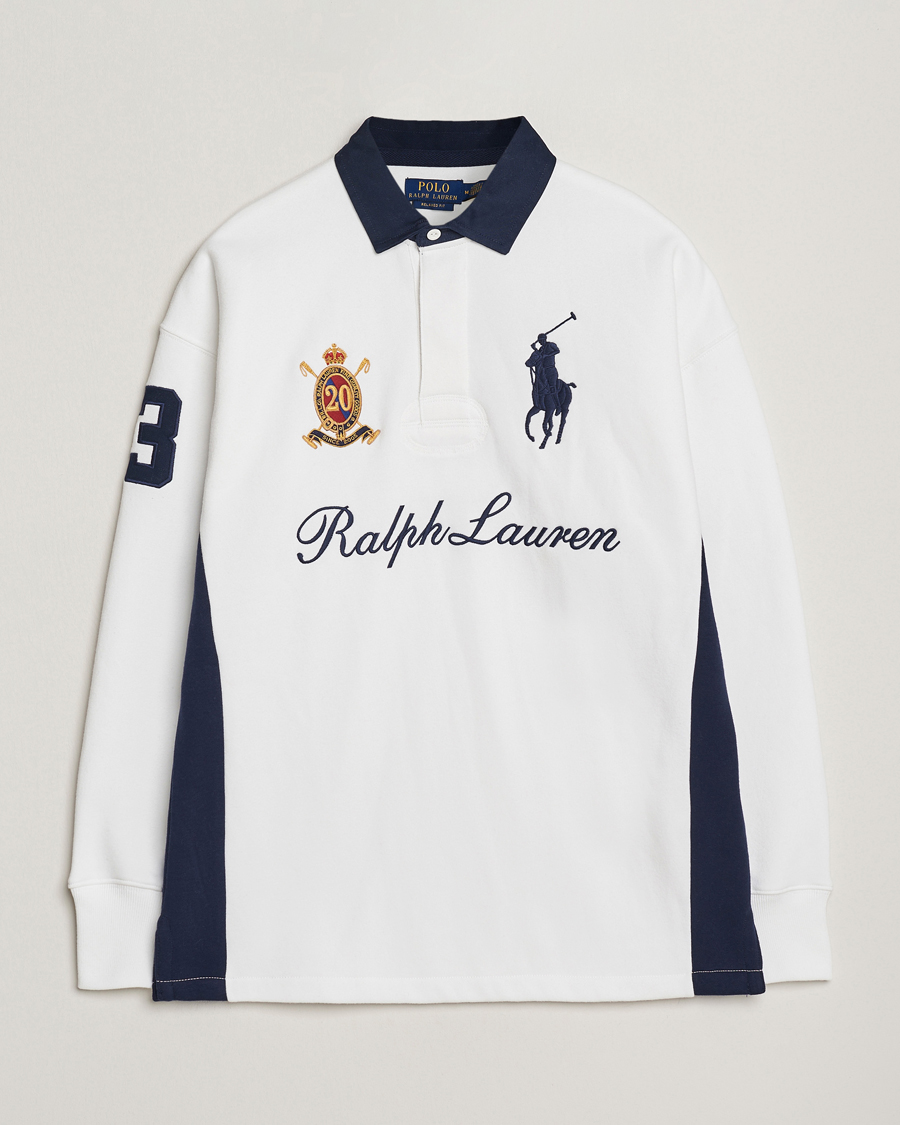 Men | Sweaters & Knitwear | Polo Ralph Lauren | Big Pony Rugby Sweater White