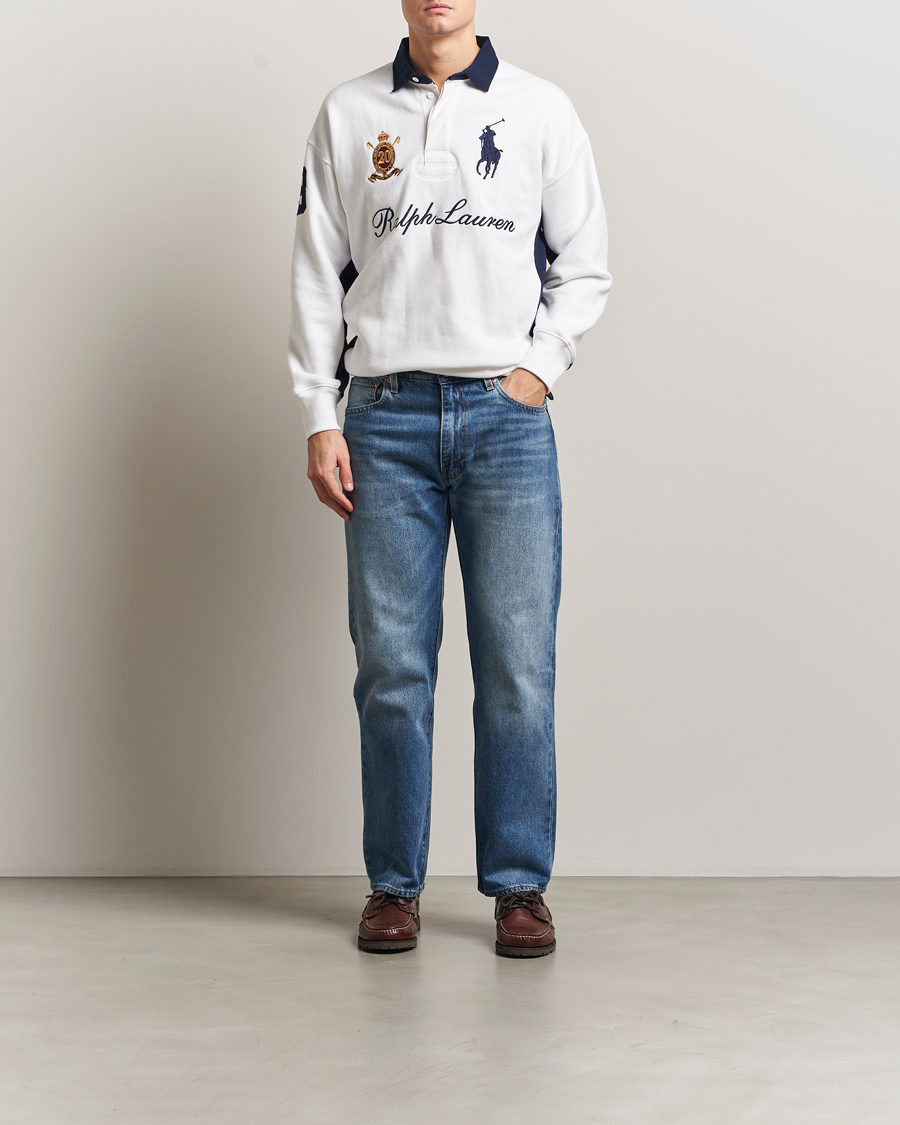 Men | Sweaters & Knitwear | Polo Ralph Lauren | Big Pony Rugby Sweater White