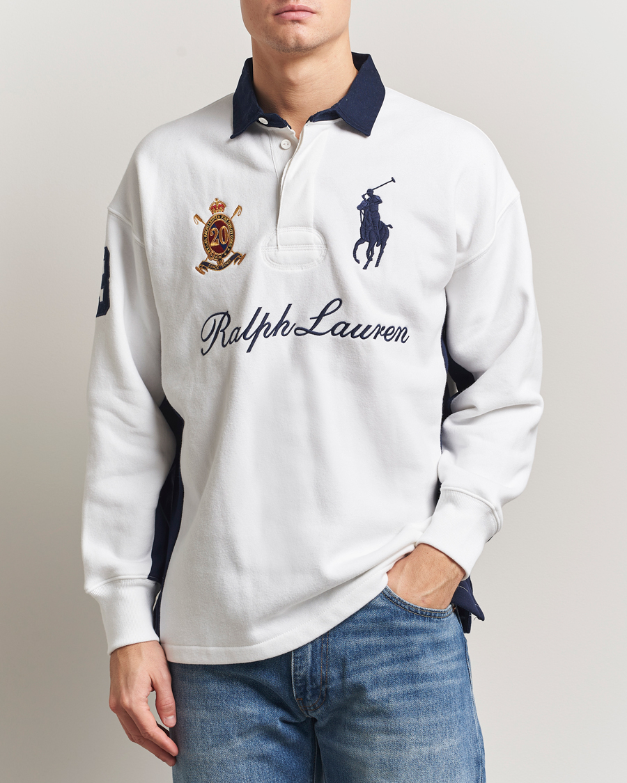 Polo Ralph Lauren Big Pony Rugby Sweater White at CareOfCarl.com