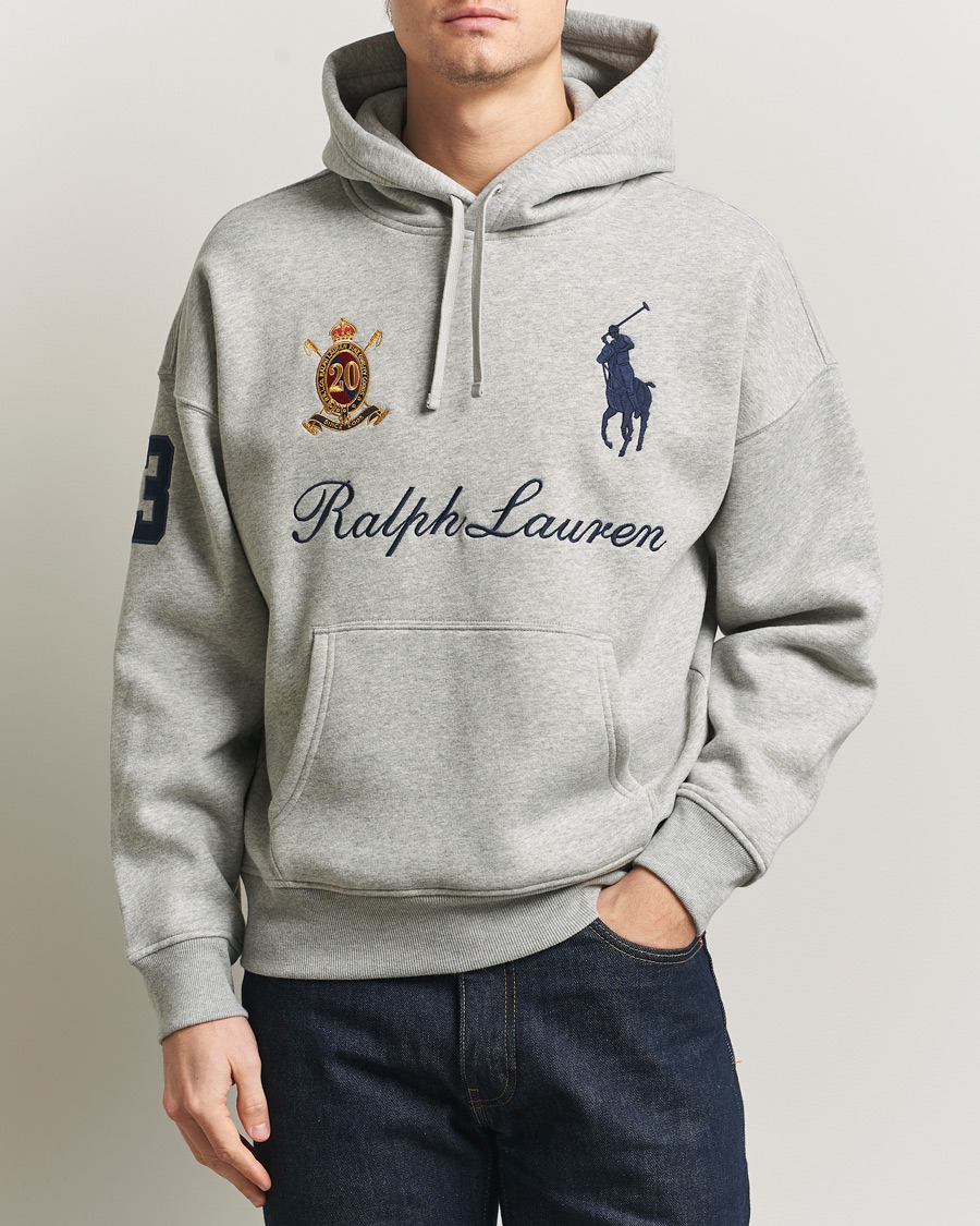 Polo Ralph Lauren Big Pony Hoodie Andover Heather at CareOfCarl.com