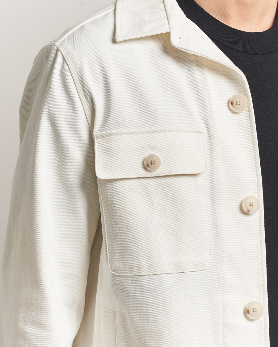 Men | Shirts | BOSS BLACK | Carper Cotton Twill Overshirt Natural